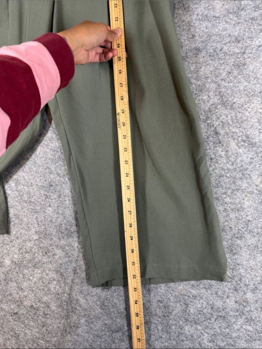 J.Jill Tencel Wide Leg Pants Sage Green M Petite Boho Casual Summer Resortwear - Picture 8 of 15